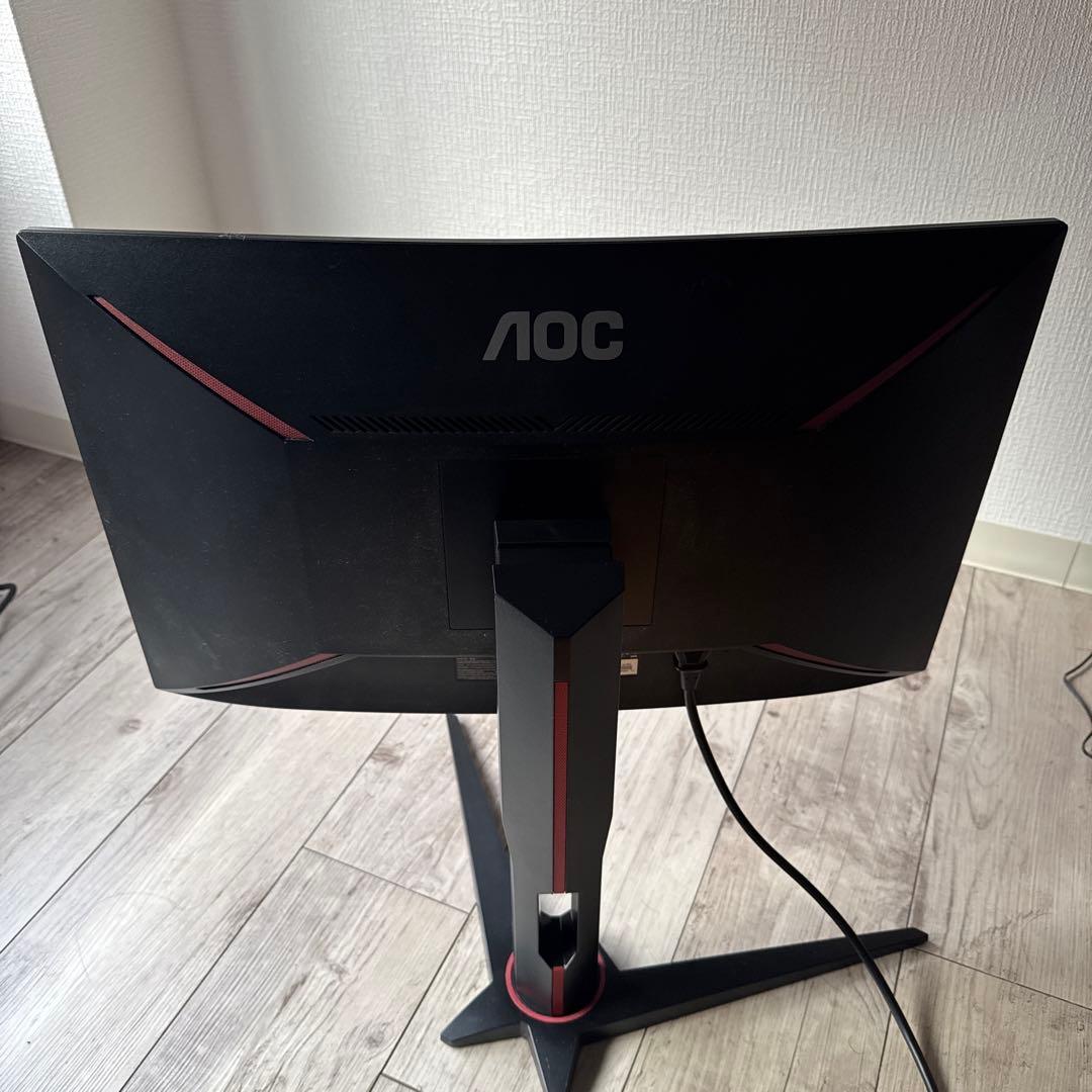 AOC 湾曲モニター 23.6インチ　144hz 本体　ゲーミングモニター