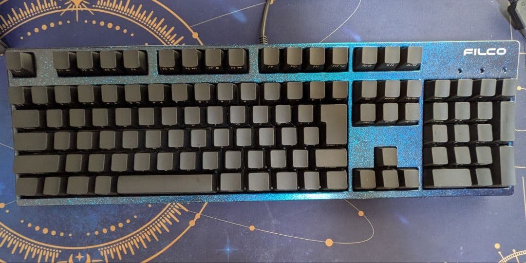 FILCO Majestouch 3 BLACK 漆/銀河（青）キーボード　赤軸