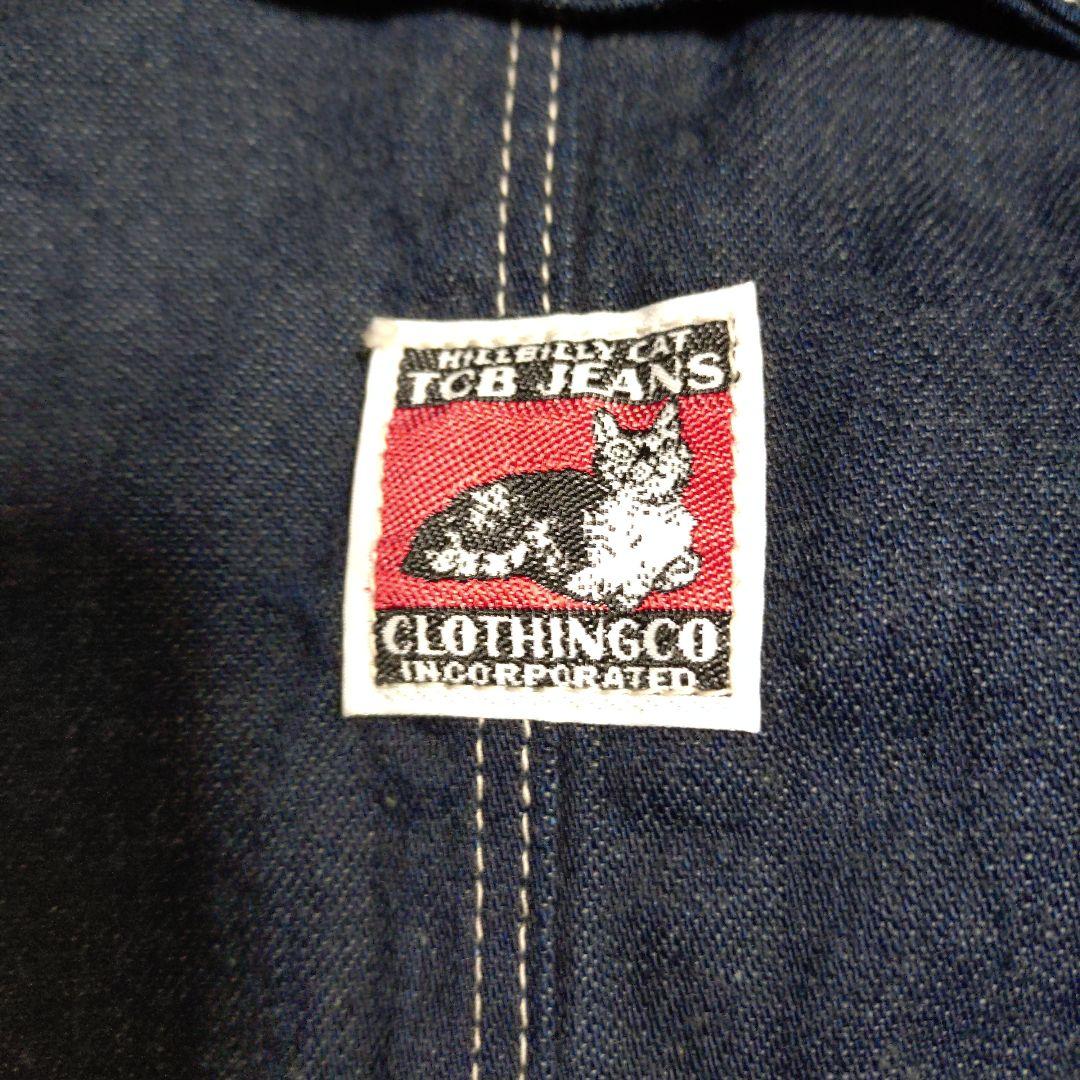 TCB Jeans ダークデニム オーバーオール 36
