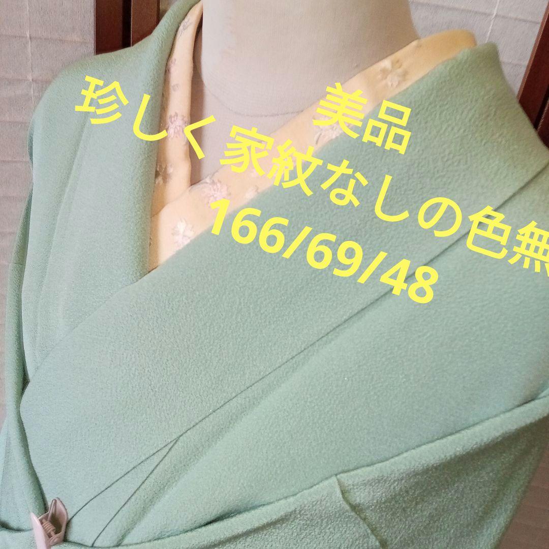 yuYu4619美品　珍しく家紋なしの色無地　知的美人は色無地選ぶ