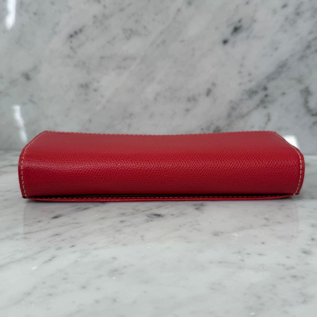 新品 未使用 kitamura キタムラ 長財布 本革 レザー レッド 赤