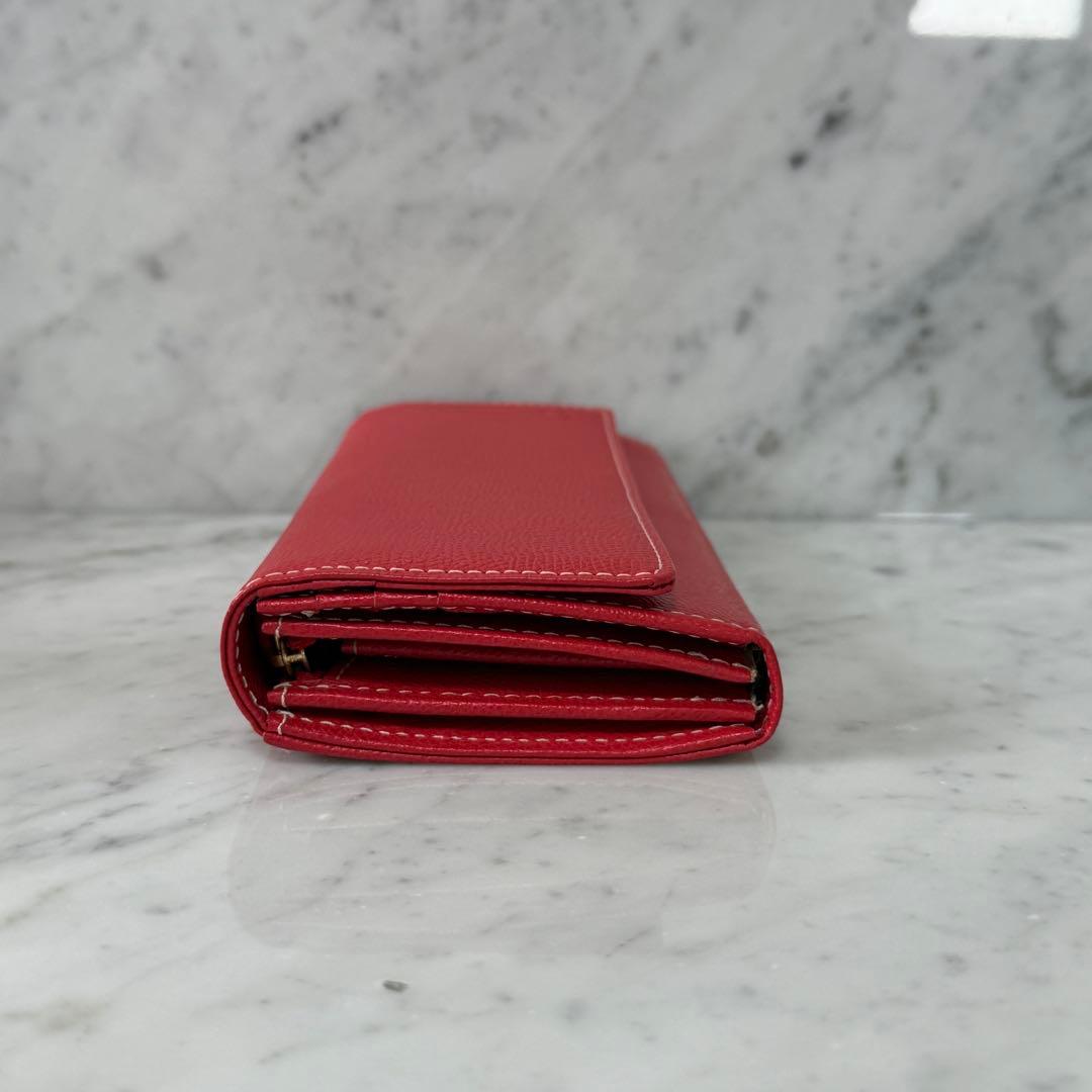 新品 未使用 kitamura キタムラ 長財布 本革 レザー レッド 赤