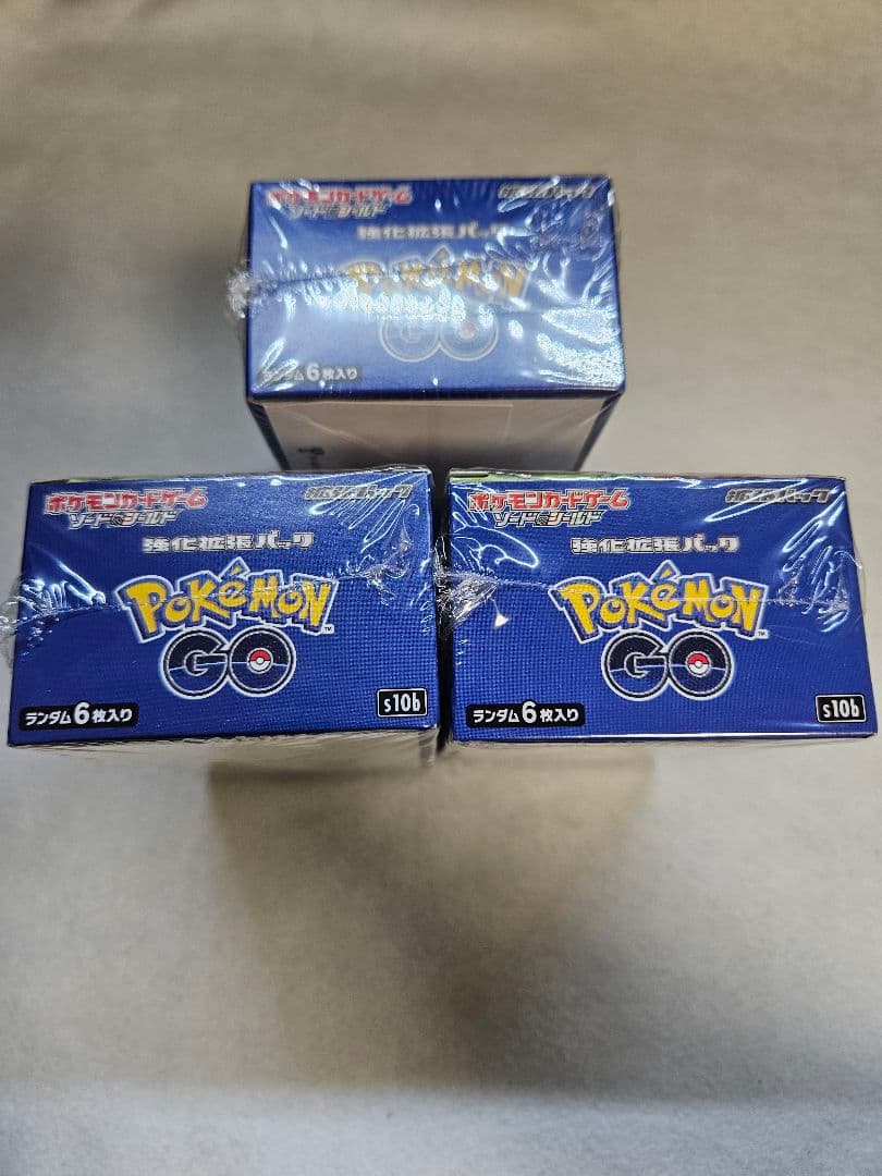 【新品未開封／シュリンク付き】ポケモンカード Pokémon GO正規品3BOX