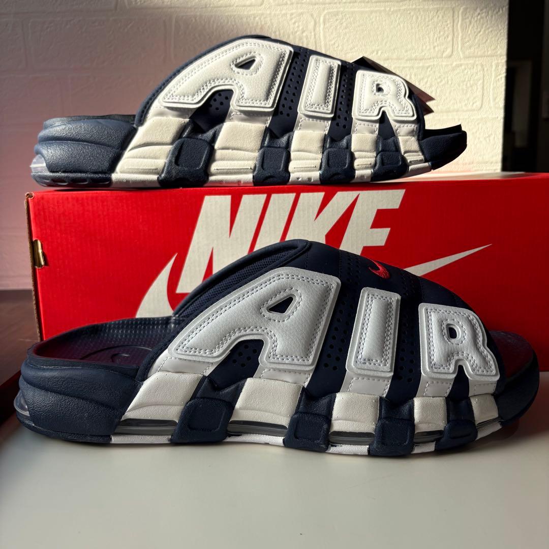 新品 ナイキエア モアアップテンポ ネイビー 32cm サンダル　モアテン