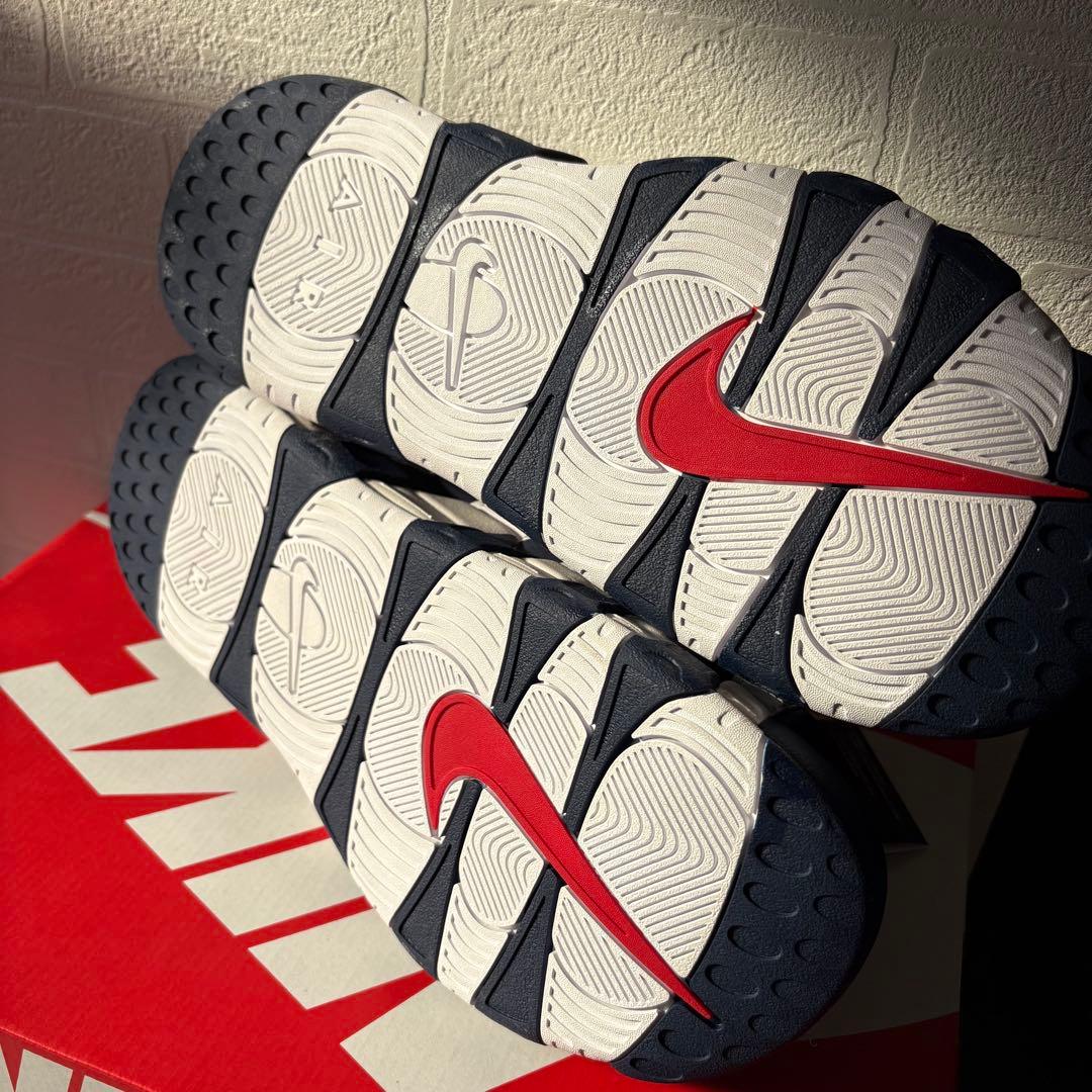 新品 ナイキエア モアアップテンポ ネイビー 32cm サンダル　モアテン