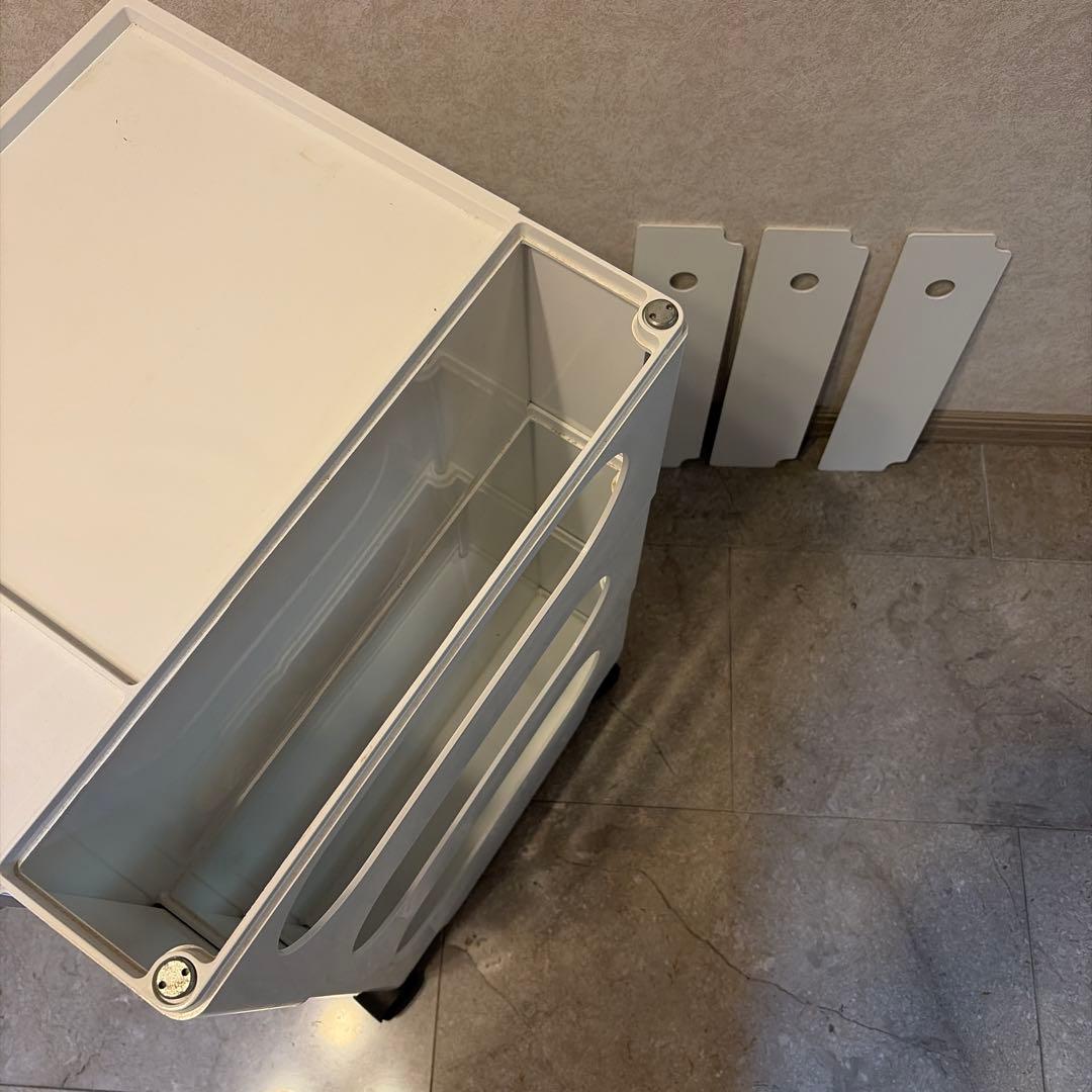 ボビーワゴン3段・5トレー（ホワイト）