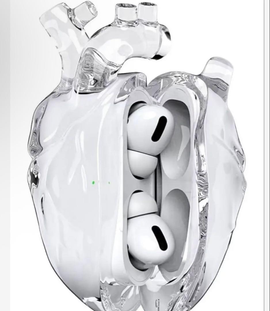 AirPods Pro 第2世代　ライトニング　箱あり+心臓ケース