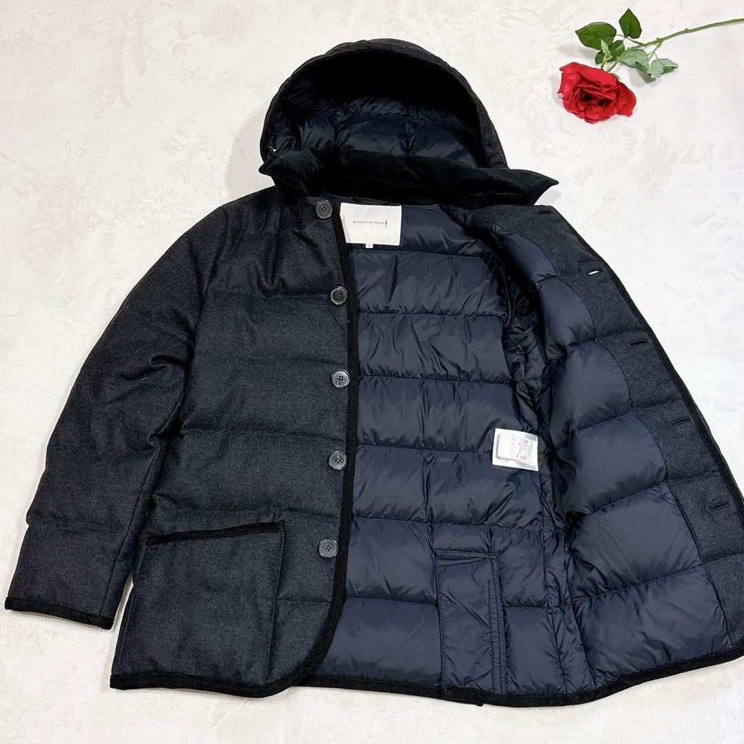 未使用✨　マッキントッシュ　ダウンジャケット　38 ダークグレー　メンズ