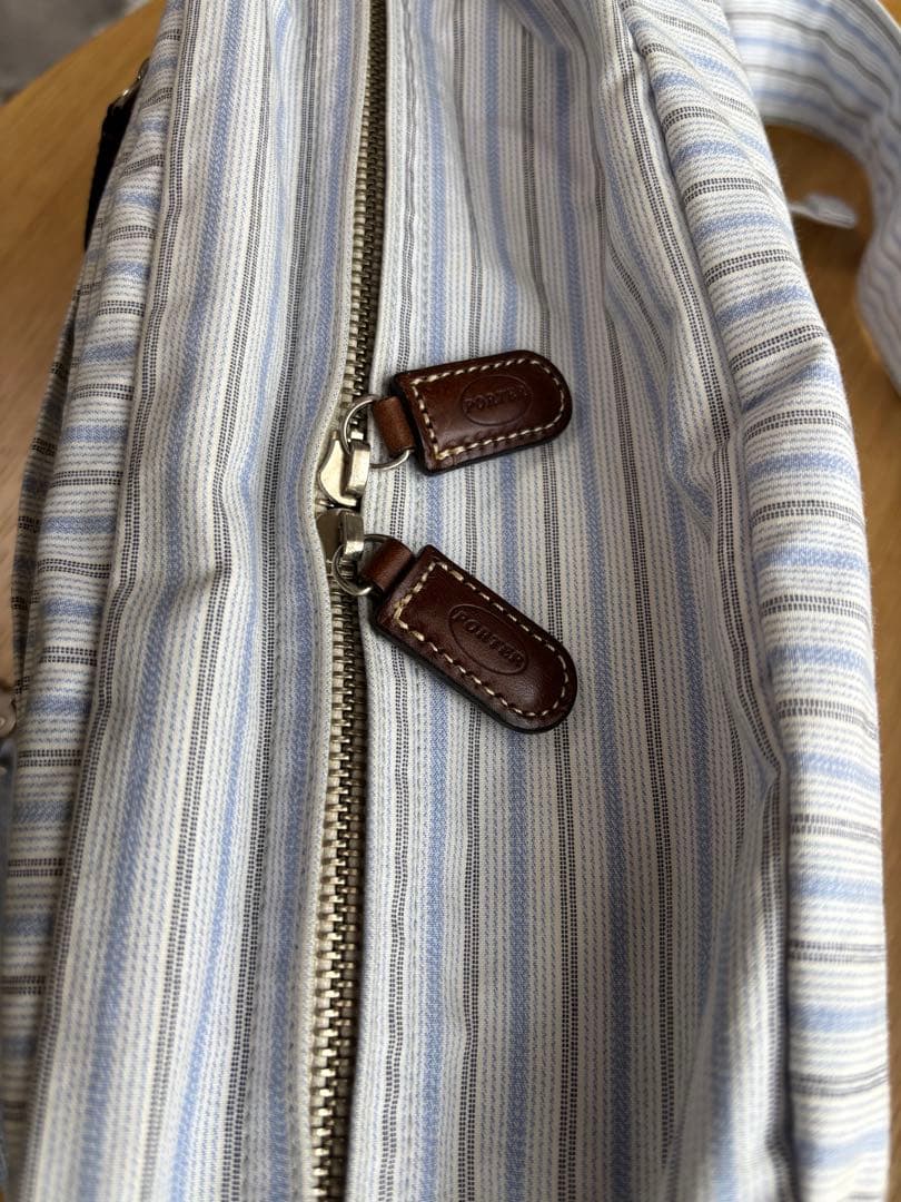 【入手困難/70周年記念モデル/美品】PORTER BLUE STRIPE