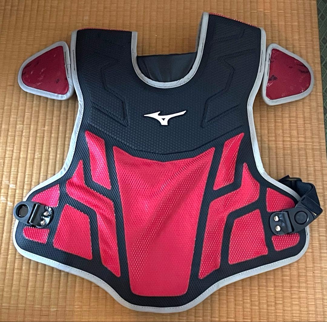 Mizuno キャッチャー防具　赤黒