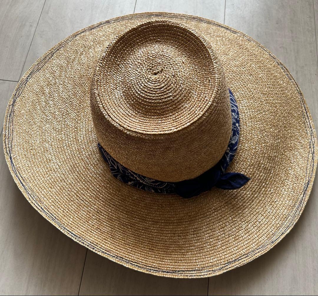 ponga様用【新品未使用】LolaHatsバンダナ付き麦わら帽子