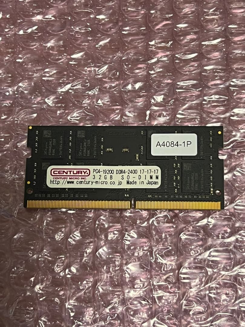 DDR4 ノート用メモリ PC4-2400 32GB 1枚 動作確認済