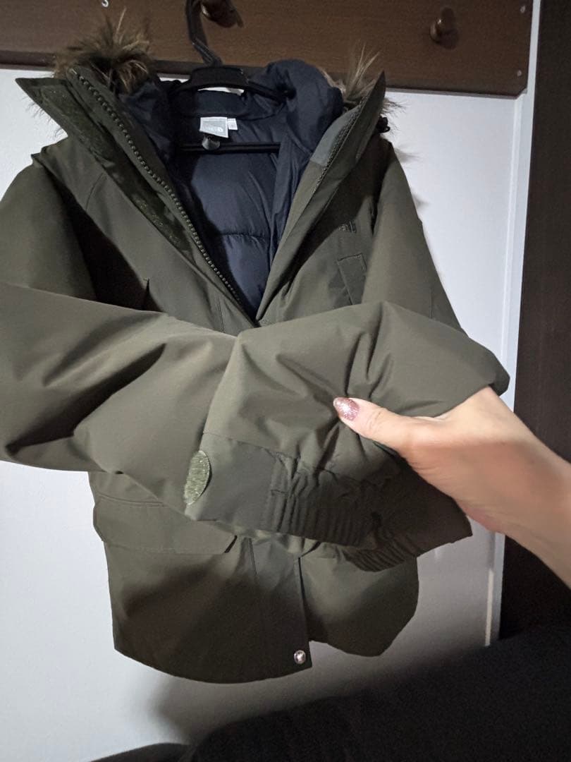 THE NORTH FACE オリーブ モッズコート Lサイズ　インナー付き