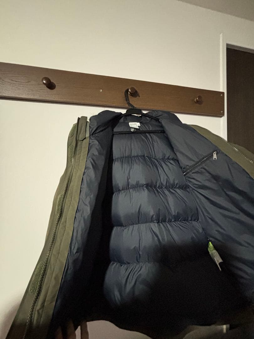 THE NORTH FACE オリーブ モッズコート Lサイズ　インナー付き