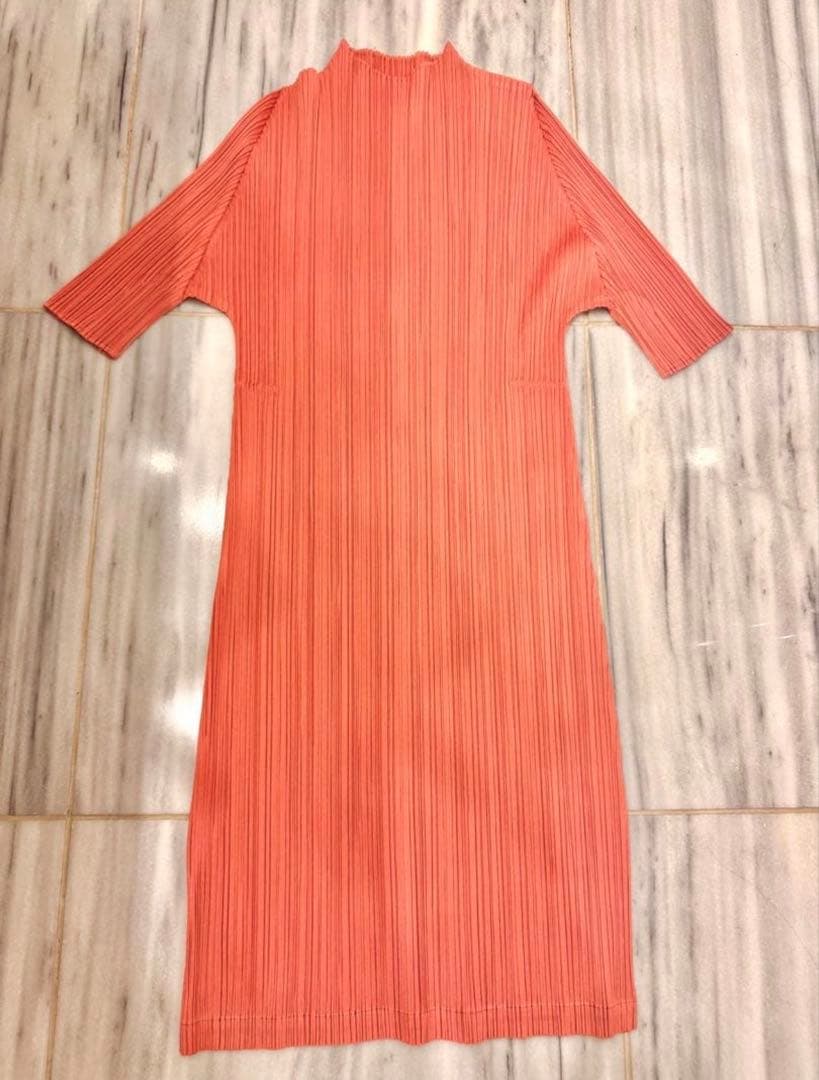 PLEATS PLEASE チュニック　サーモンピンク