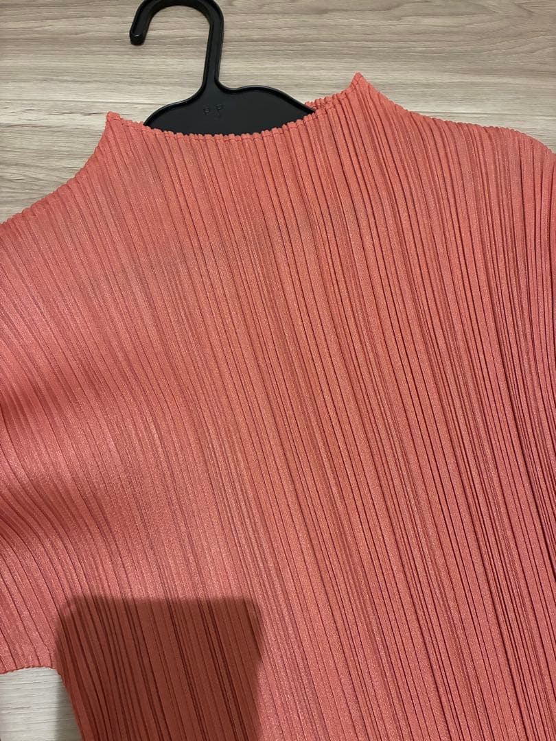 PLEATS PLEASE チュニック　サーモンピンク