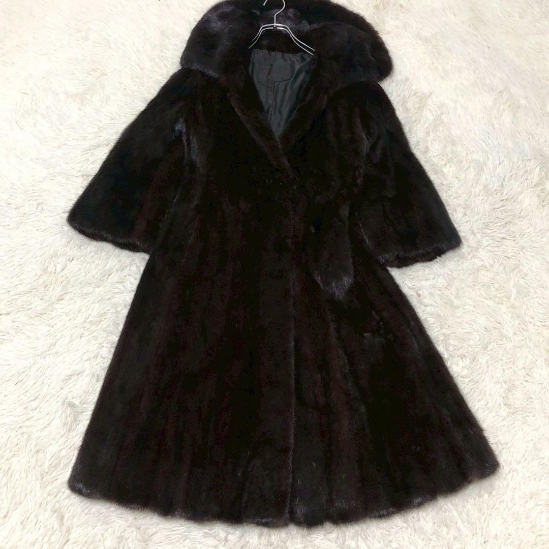良品◎着丈110cm◎Dicker and Dicker ミンク ロングコート