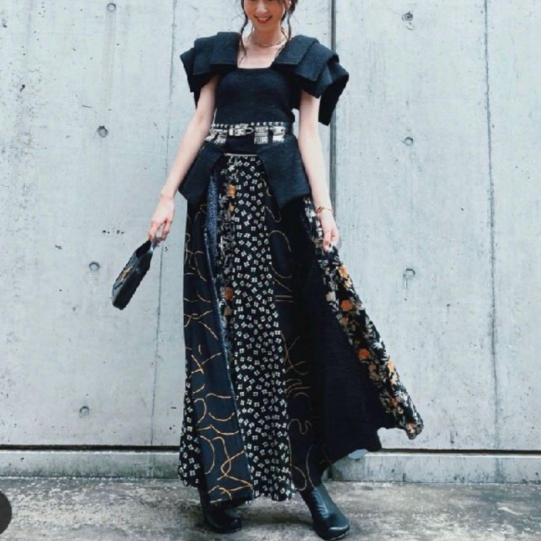 FUMIE TANAKA フミエタナカ　step bustier　ブラック　M