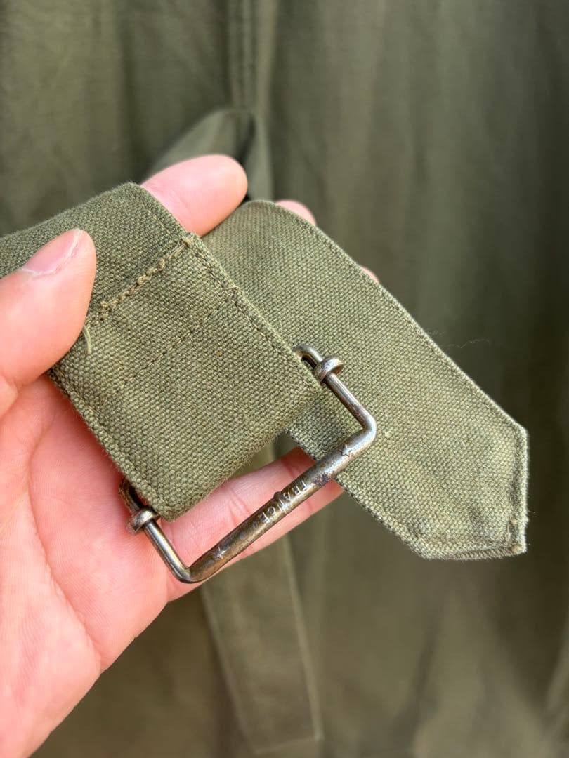 実物40s〜50s フランス軍 モーターサイクルコート サイズ6 コットンリネン