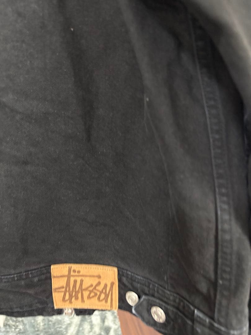 STUSSY ブラックデニムジャケット