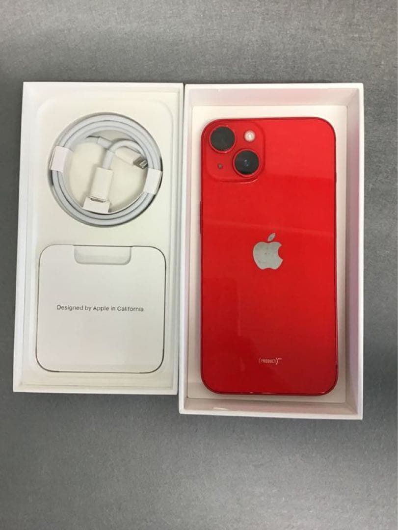 超美品 国内版 SIMフリー iPhone14 256GB レッド色