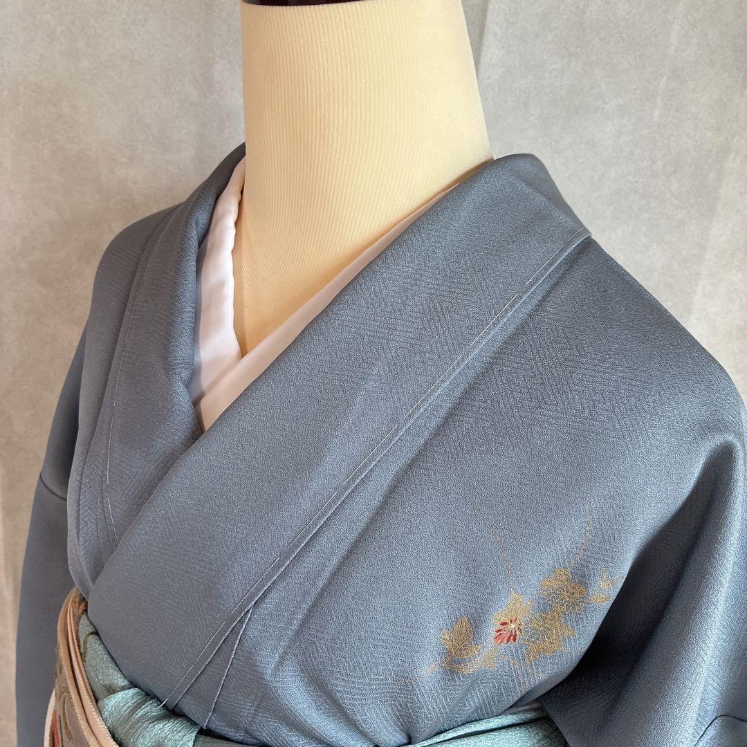 m*t様 訪問着　フルセット　着物　トールサイズ　正絹　刺繍　お祝い　七五三　J