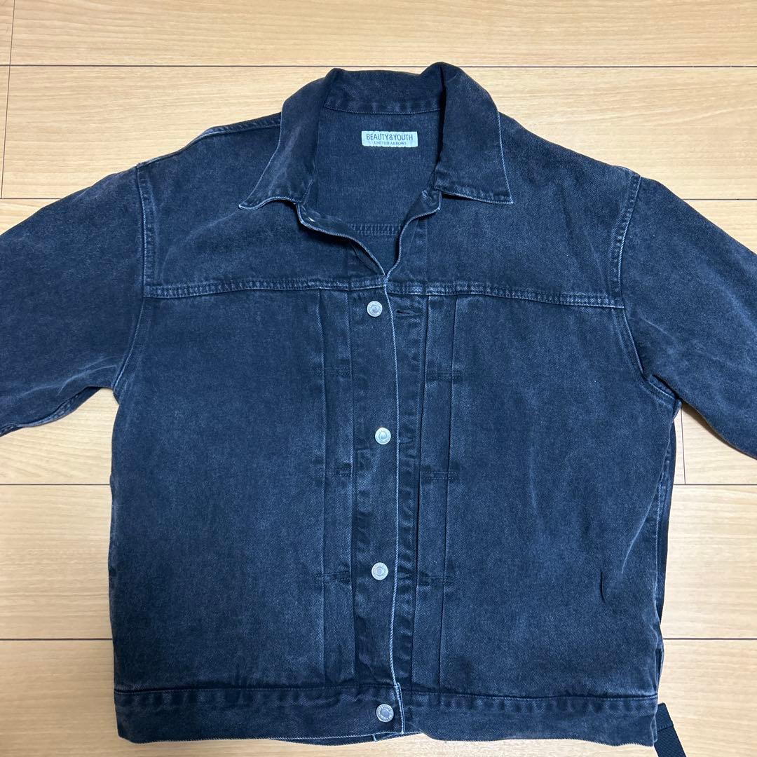 BEAUTY&YOUTH ブラック デニムジャケット