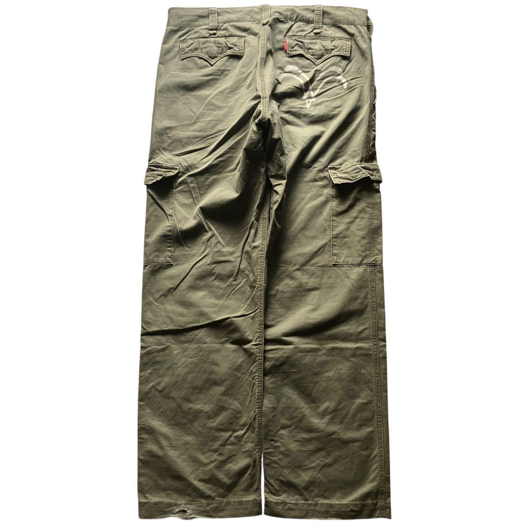 廃盤 00s LEVI'S W36 ミリタリーワイドカーゴパンツ カモメペイント