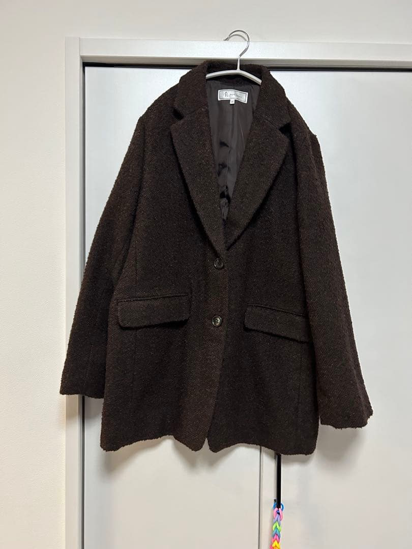 美品！　ロペピクニック 新作アウター　ネップツイードテーラードジャコット