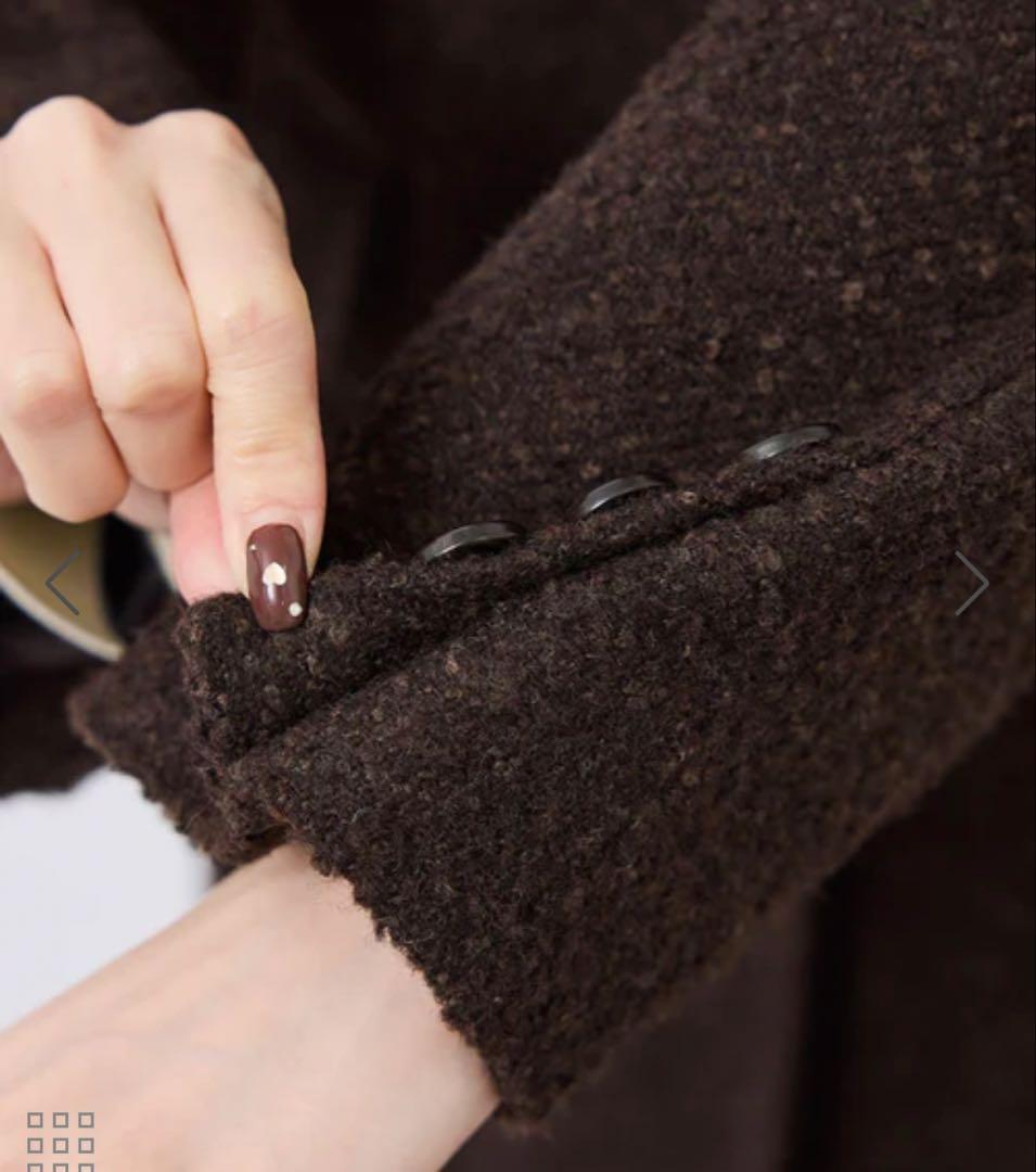 美品！　ロペピクニック 新作アウター　ネップツイードテーラードジャコット