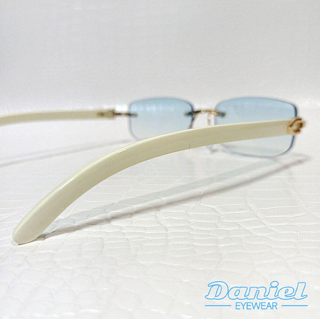 リムレス■ライトブルー■グラデーション■サングラス■Y2K■未使用品■⑮