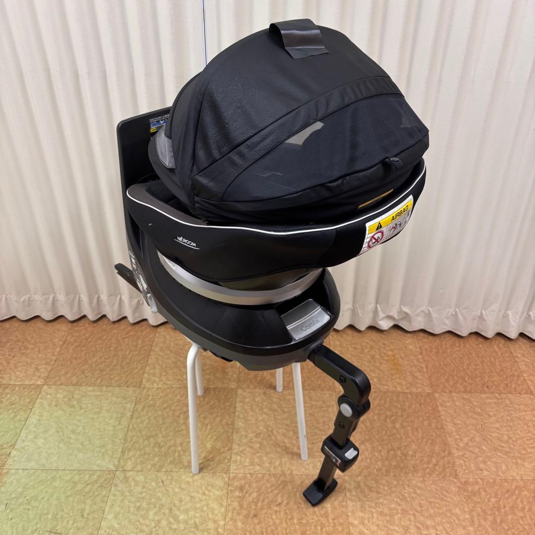 クリーニング済☆綺麗☆　コンビ　ネルーム　ISOFIX　エッグショック　ブラック