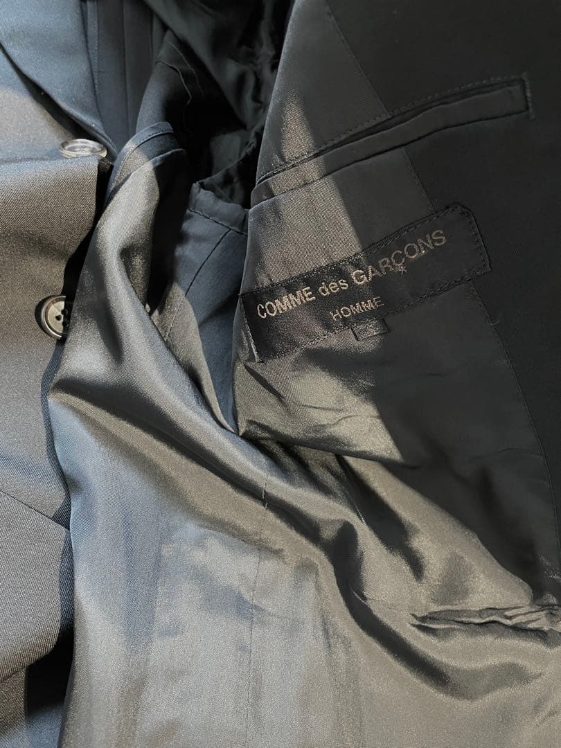 COMMEdesGARÇONS ブラックスーツ上下セットアップジャケットパンツ