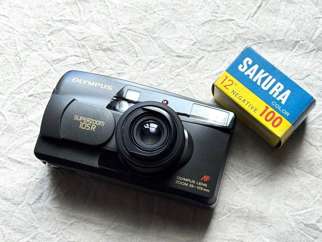 ⌘完動品！ 電池付き、作例あり！ OLYMPUS SUPERZOOM 105⌘