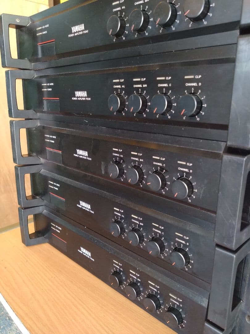 YAMAHA パワーアンプ P2040 75W 5台セット