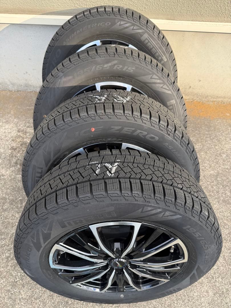 【1シーズンのみ】15in スタッドレス＋ホイール4本｜ピレリ ICE ZERO