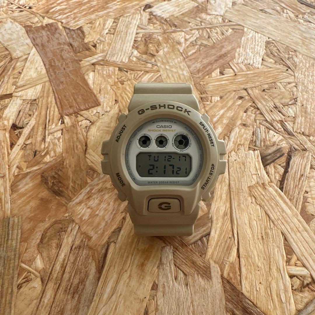 CASIO G-SHOCK ベージュ デジタル腕時計 DW-6900EW
