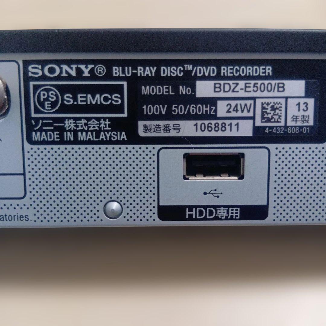 SONY Blu-rayレコーダー BDZ−E500 【良品】