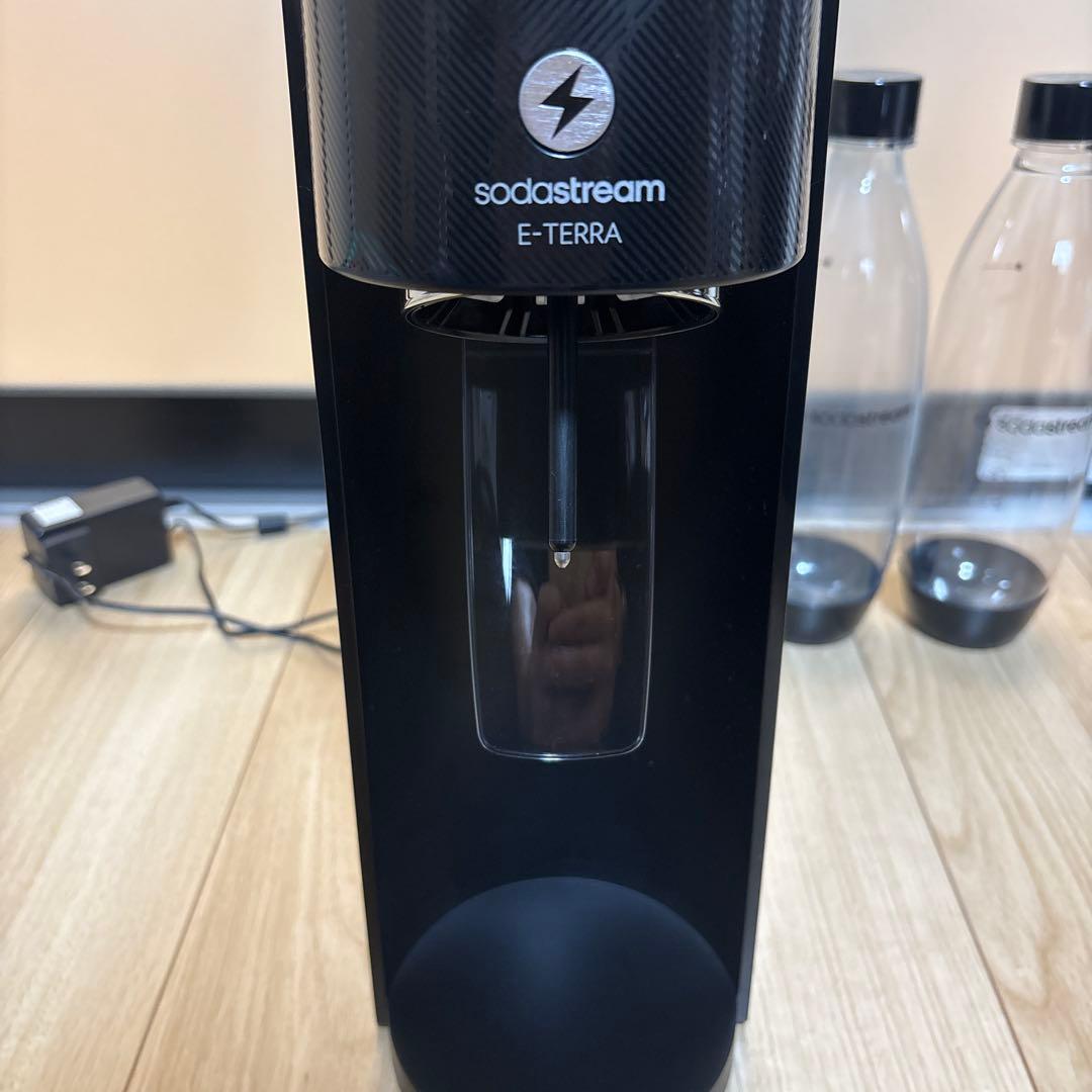 sodastream E-TERRA 炭酸水メーカー CO2ボンベ2本付き