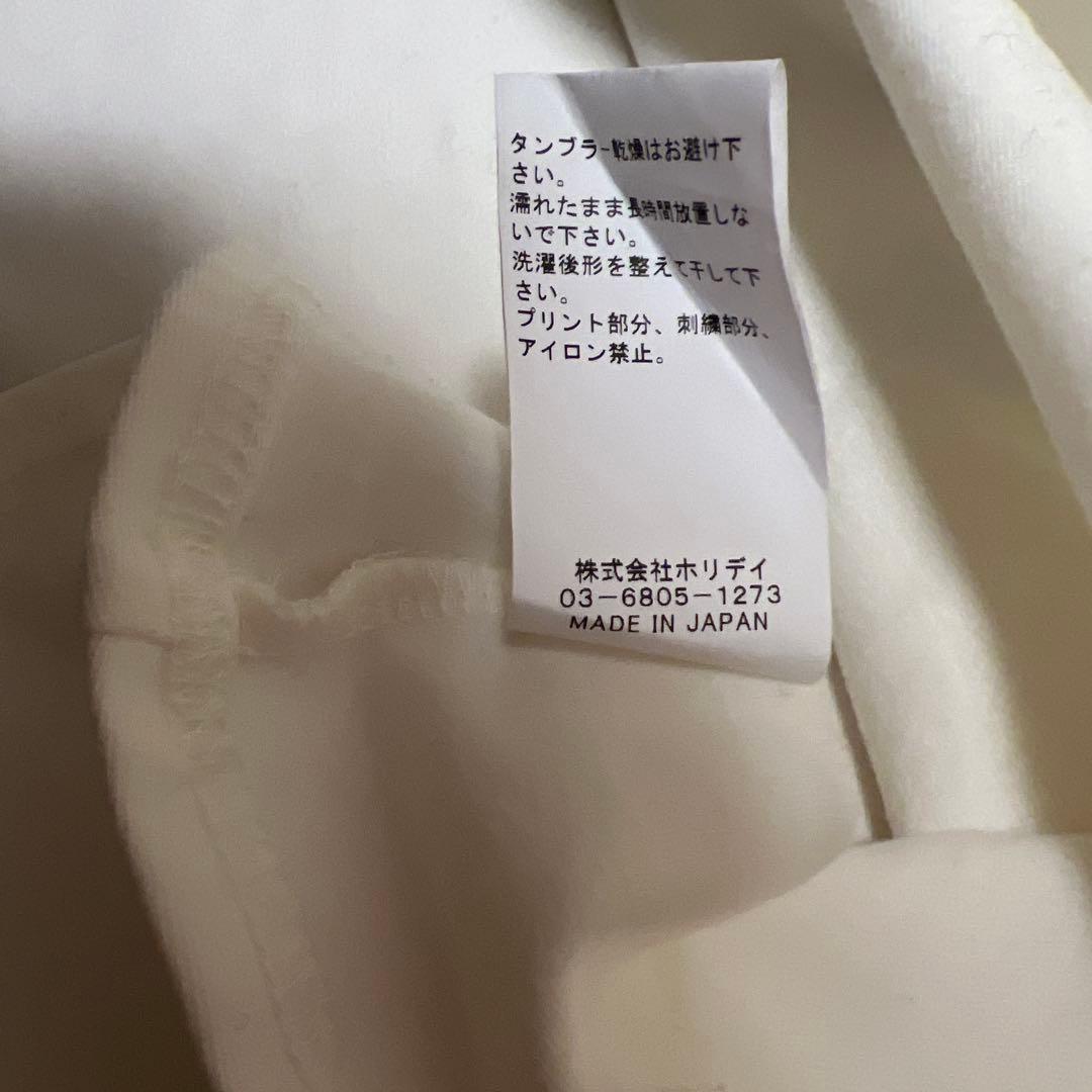 極美品 HOLIDAY ホリデイ LINE FLARE WARM TOPS 白