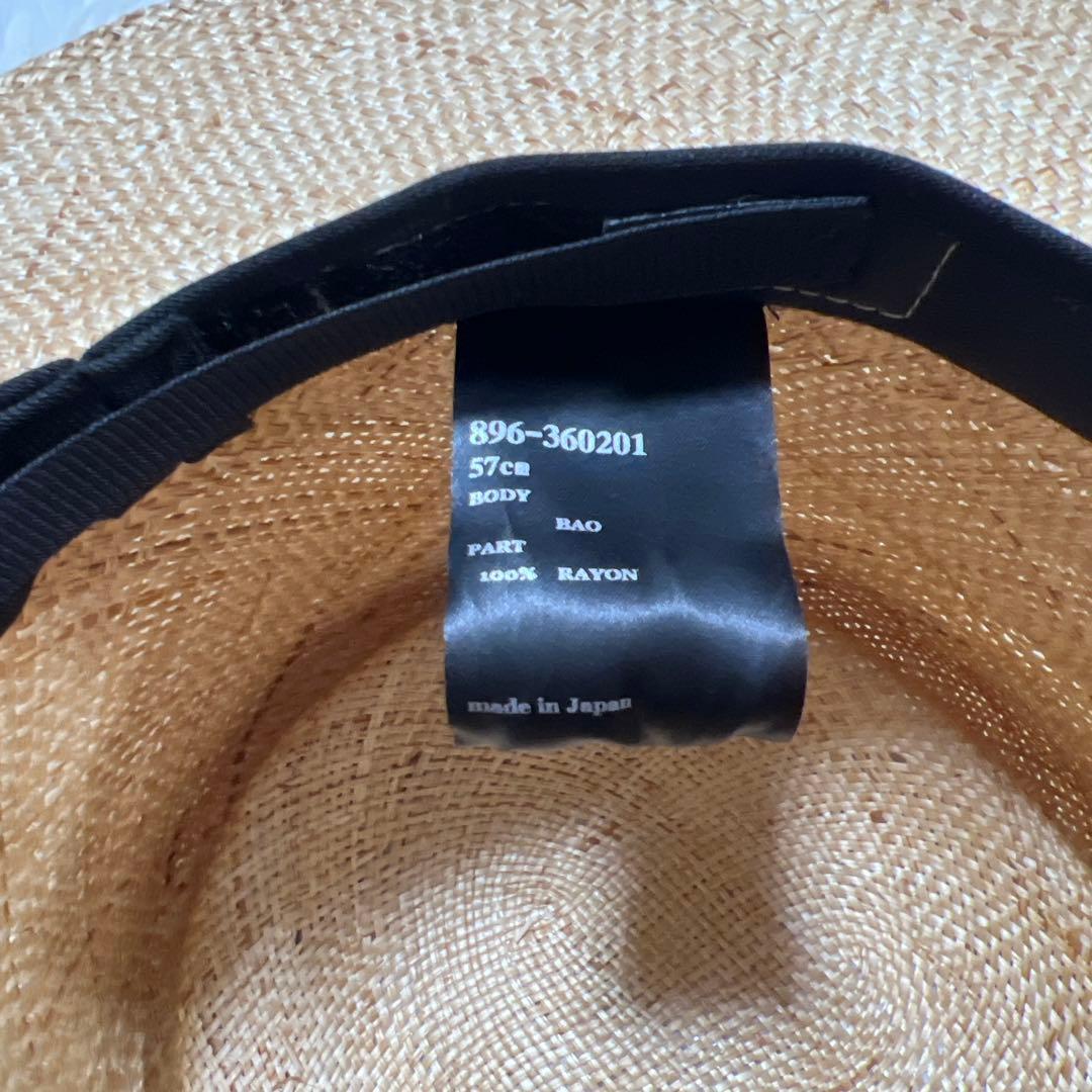 【美品】chapeau d' o　シャポードォー　カンカン帽　バオキャノチェ