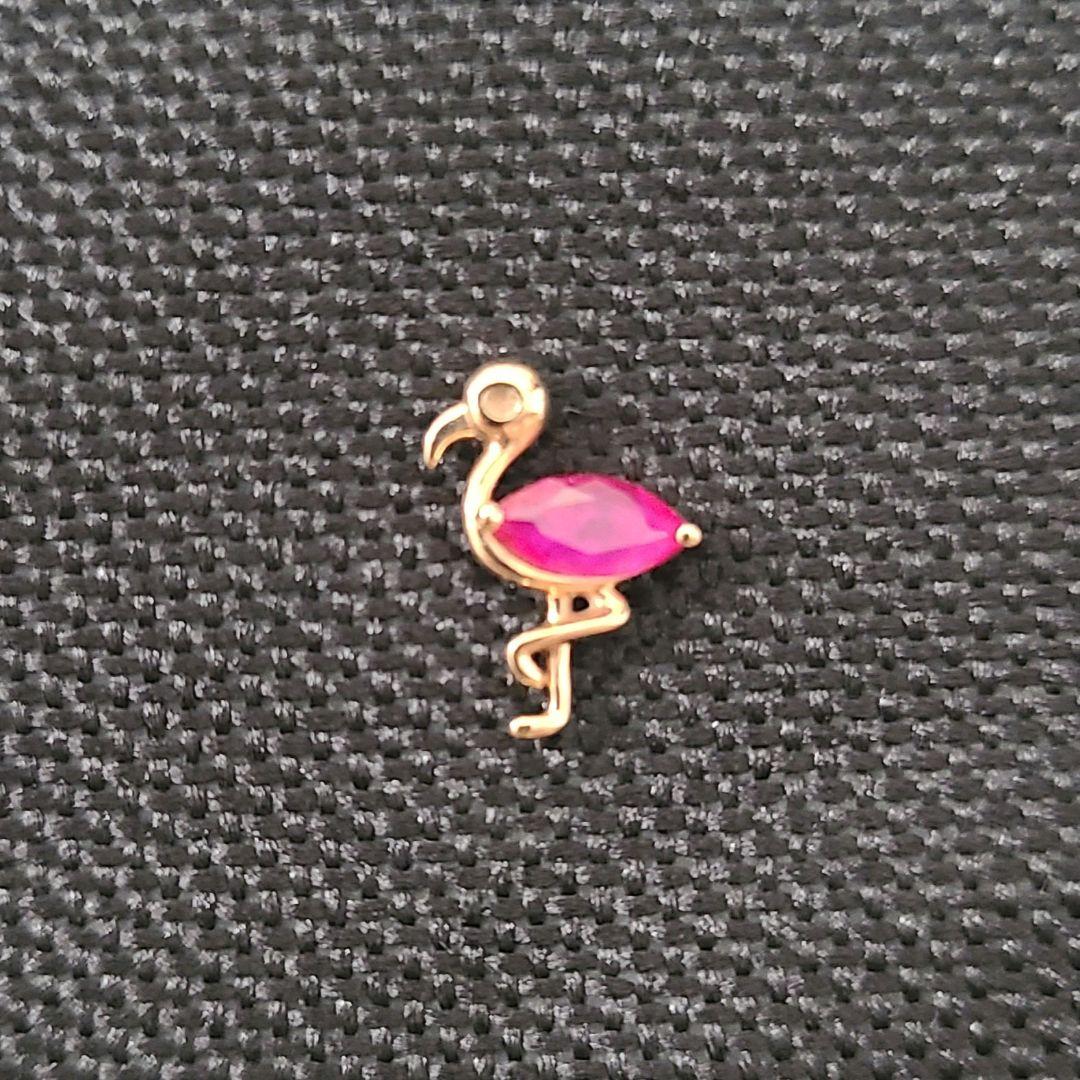 フラミンゴ STAR JEWELRY GIRL K10 スタッズ ピアス 片耳用