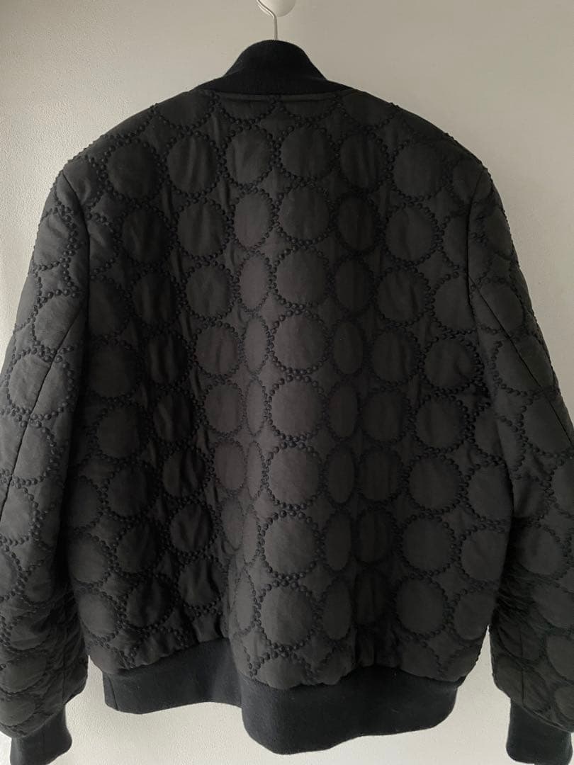 mina perhonen タンバリン中綿ブルゾンネイビー