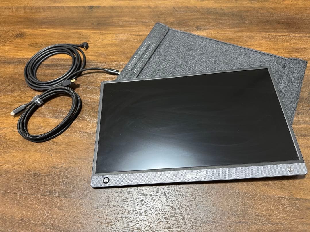 ASUS ポータブルモニター MB16AH 本体 ケース　ケーブルおまけ