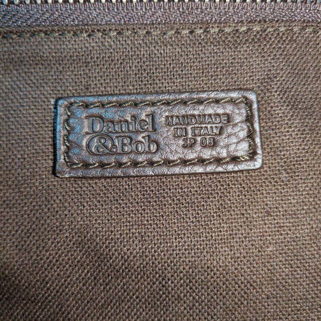 ダニエルアンドボブ ボストンバッグ 大容量 レザー ダークブラウン