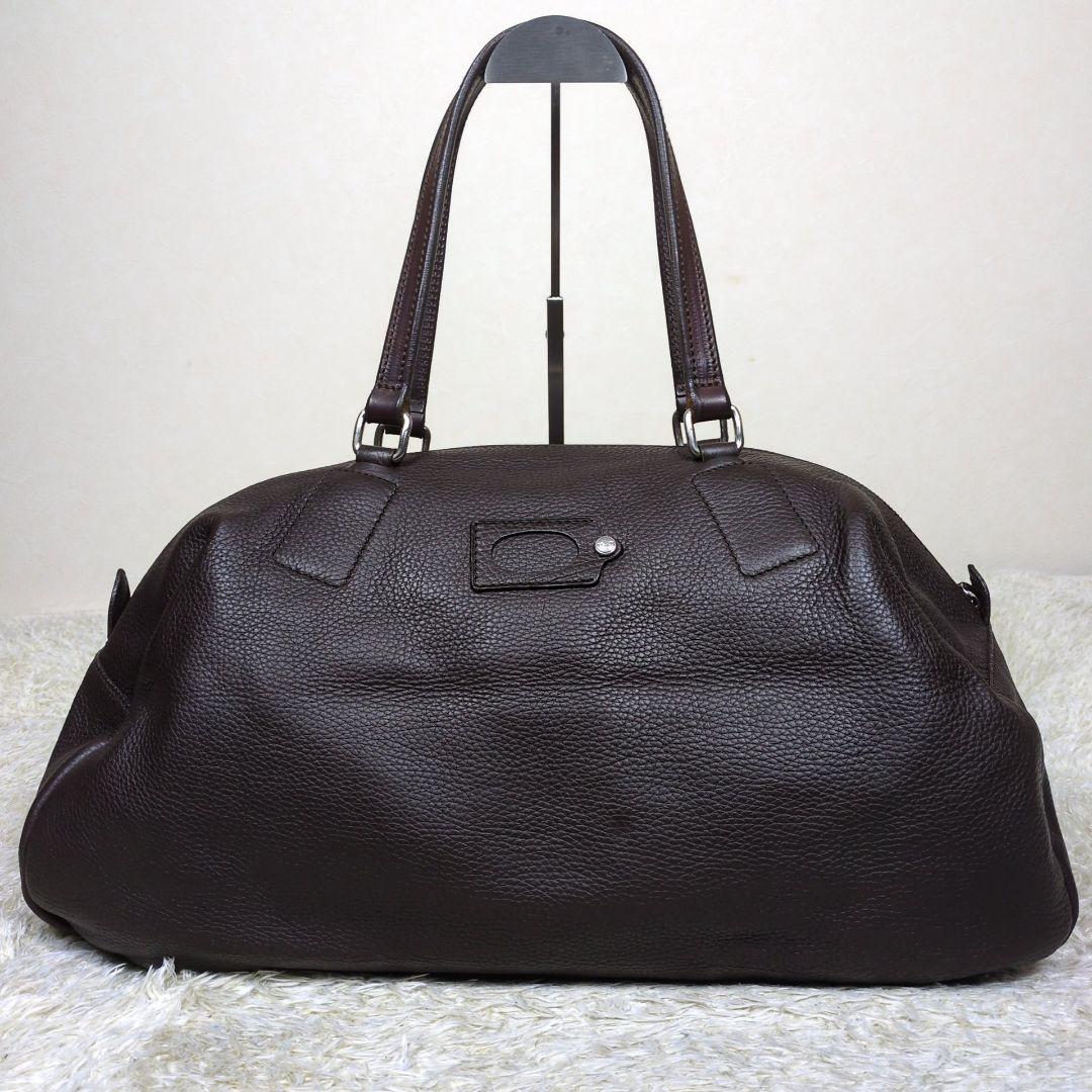 ダニエルアンドボブ ボストンバッグ 大容量 レザー ダークブラウン