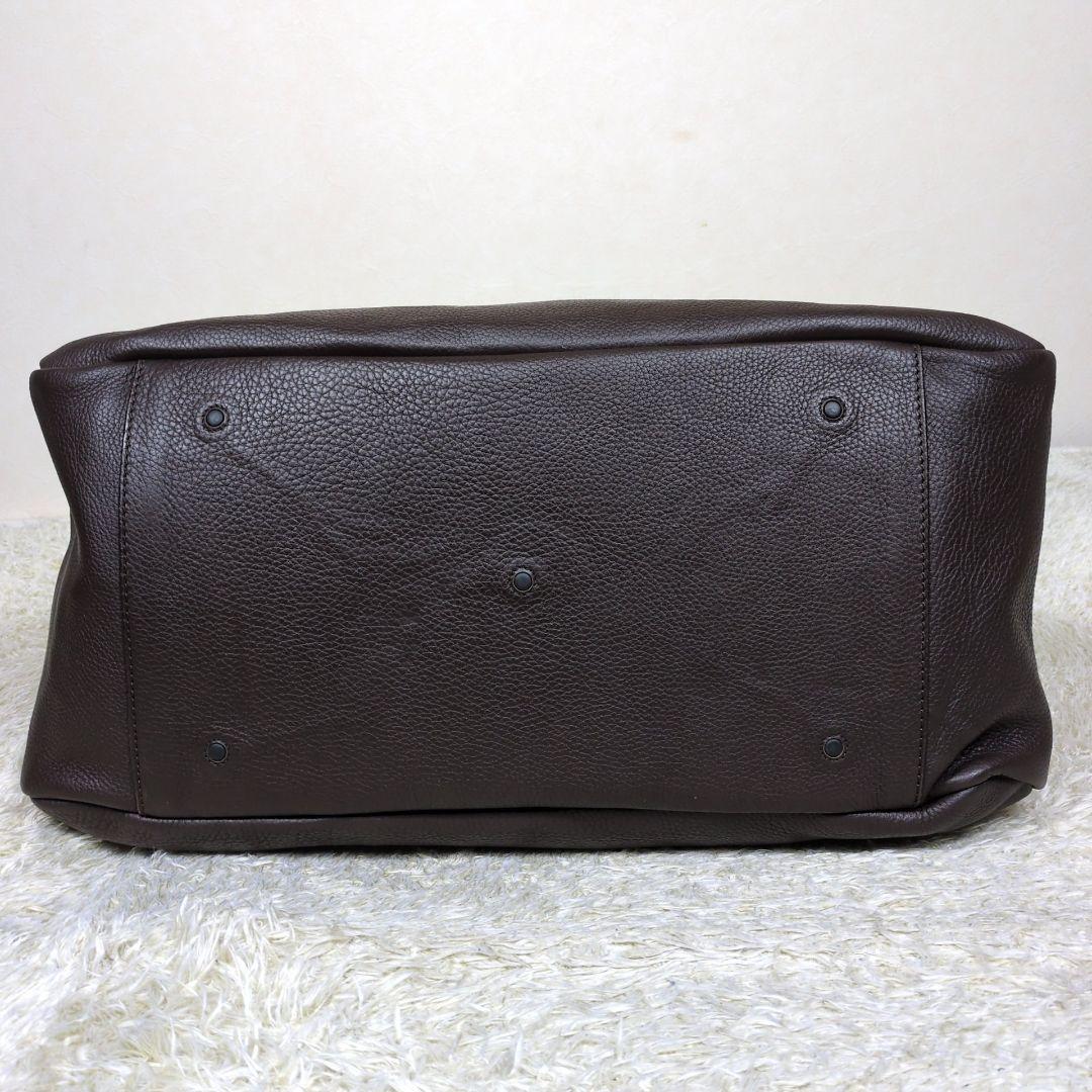 ダニエルアンドボブ ボストンバッグ 大容量 レザー ダークブラウン