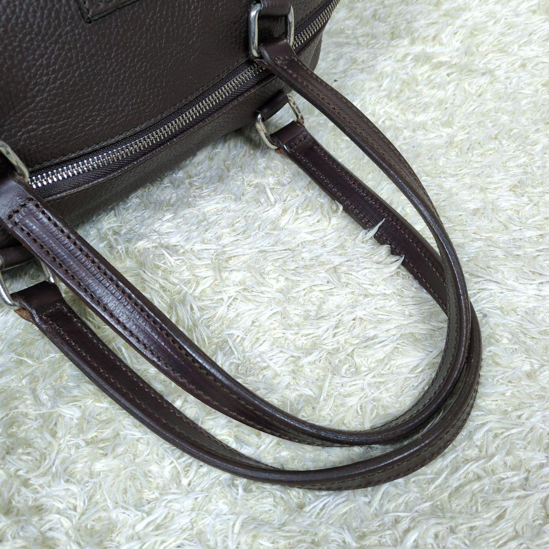 ダニエルアンドボブ ボストンバッグ 大容量 レザー ダークブラウン