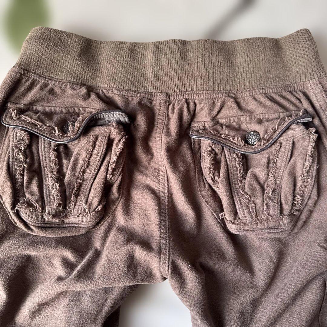 goa ゴア ワークパンツ カーゴパンツ リアルファー付き ブラウン系