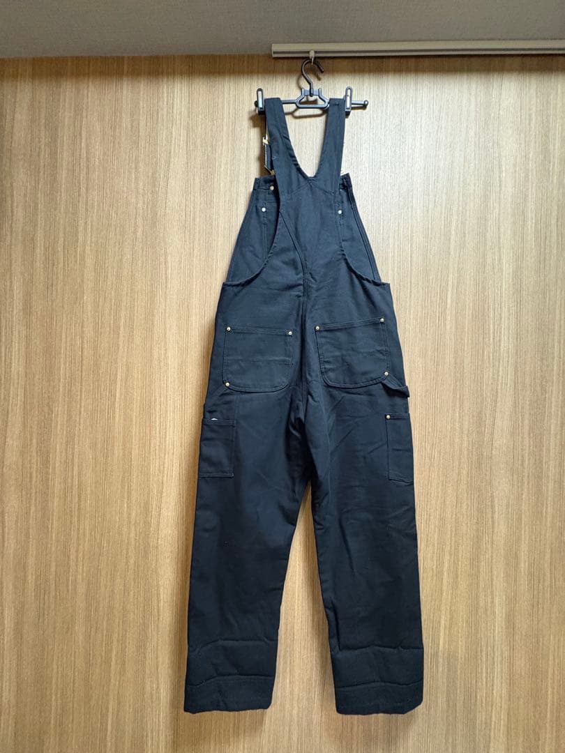 Carhartt ブラック オーバーオール 32 X 32